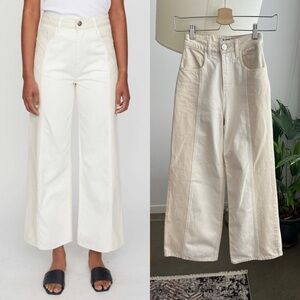 Just Female Two-Tone Calm Wide Leg Jeans